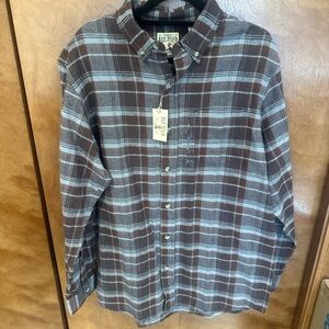 RedHead Men's Brown Plaid Button Down Shirt